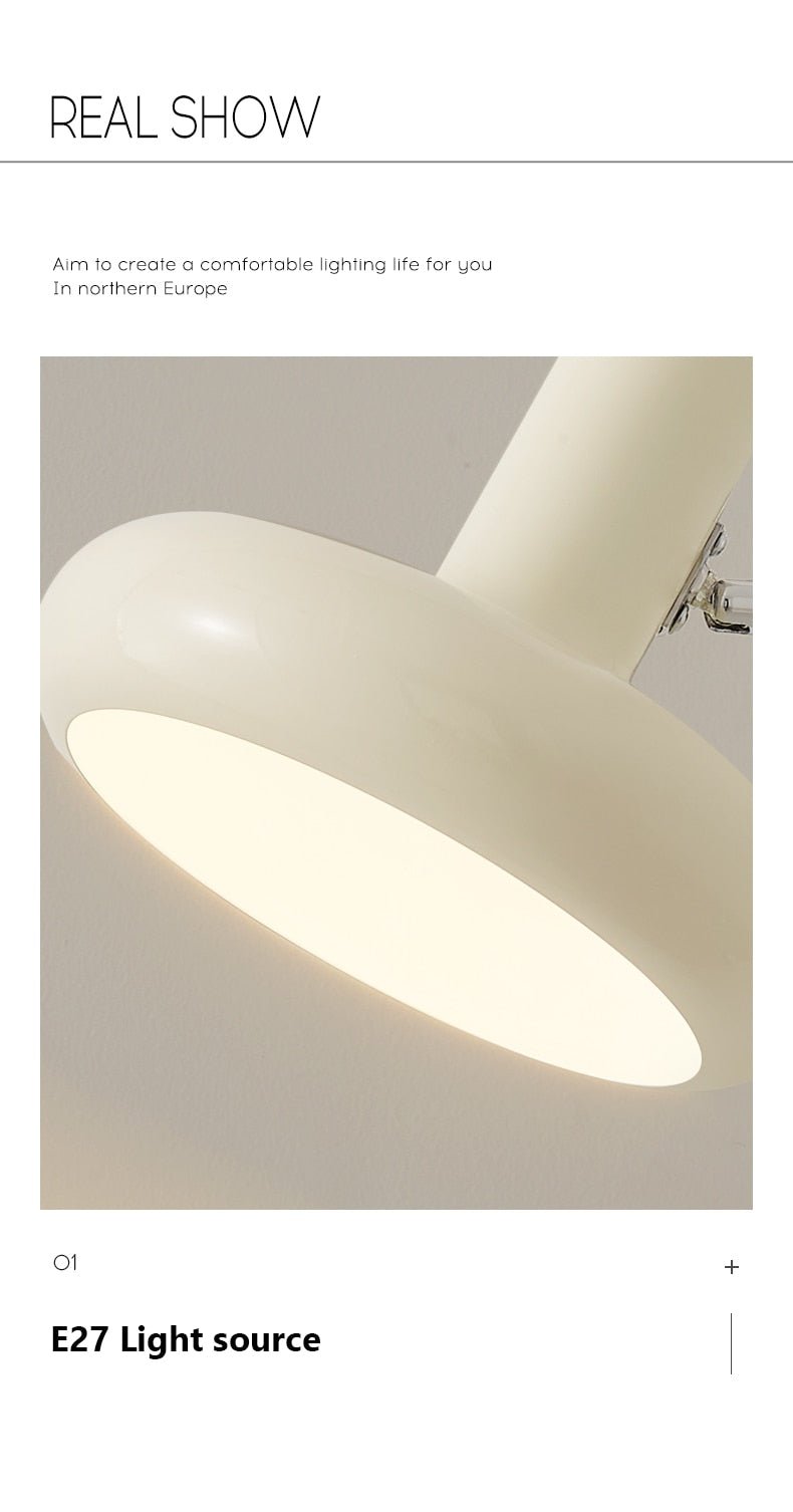 Retractable Hardwired White Swing Arm Wall Sconce - Querencian