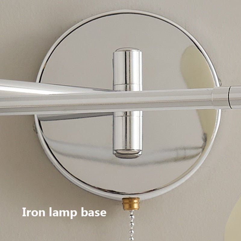 Retractable Hardwired White Swing Arm Wall Sconce - Querencian