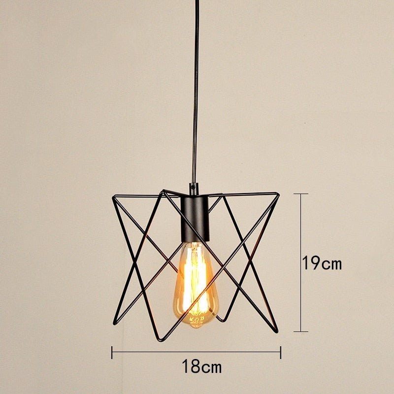 Retro Loft Industrial Iron Vintage Pendant Light - Querencian