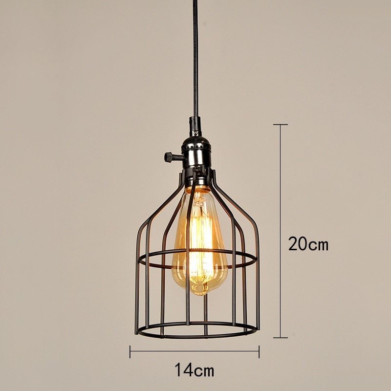 Retro Loft Industrial Iron Vintage Pendant Light - Querencian