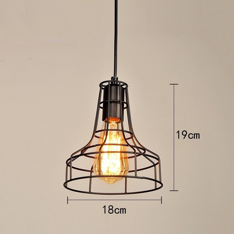 Retro Loft Industrial Iron Vintage Pendant Light - Querencian