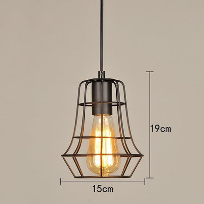 Retro Loft Industrial Iron Vintage Pendant Light - Querencian
