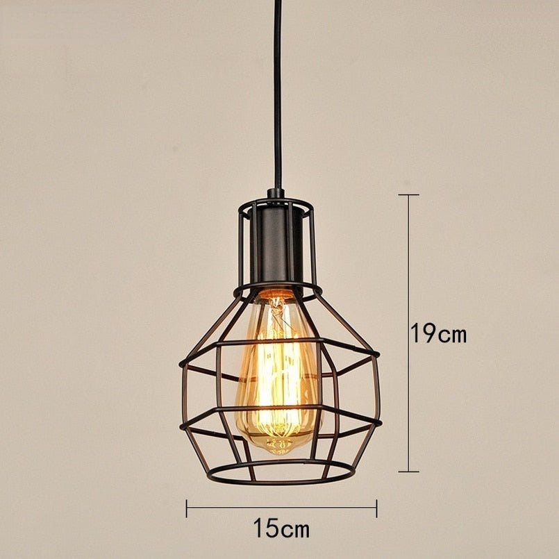 Retro Loft Industrial Iron Vintage Pendant Light - Querencian