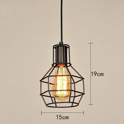 Retro Loft Industrial Iron Vintage Pendant Light - Querencian