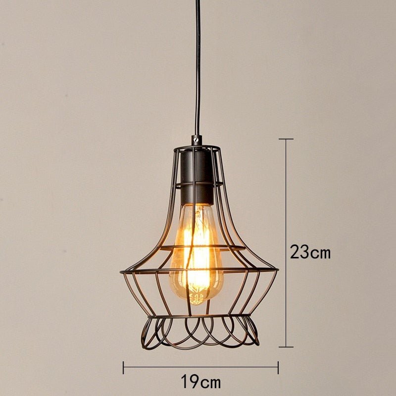Retro Loft Industrial Iron Vintage Pendant Light - Querencian