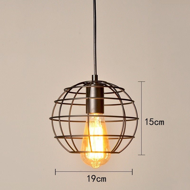 Retro Loft Industrial Iron Vintage Pendant Light - Querencian
