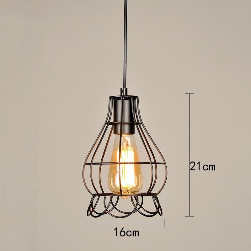 Retro Loft Industrial Iron Vintage Pendant Light - Querencian
