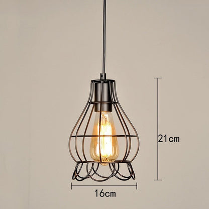 Retro Loft Industrial Iron Vintage Pendant Light - Querencian