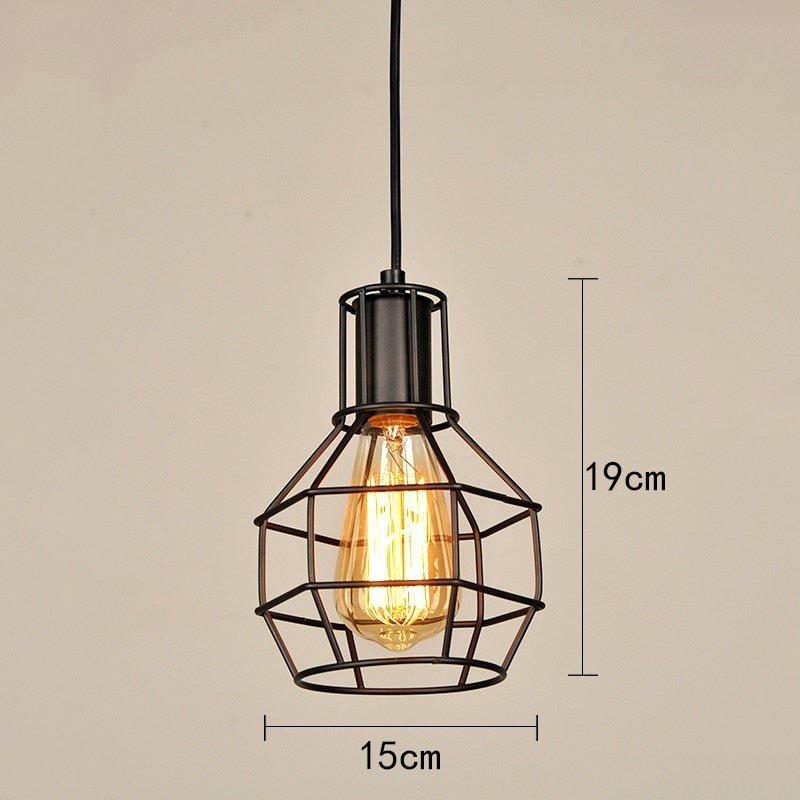 Retro Loft Industrial Iron Vintage Pendant Light - Querencian