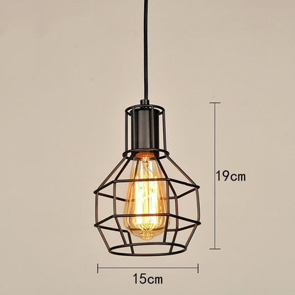 Retro Loft Industrial Iron Vintage Pendant Light - Querencian