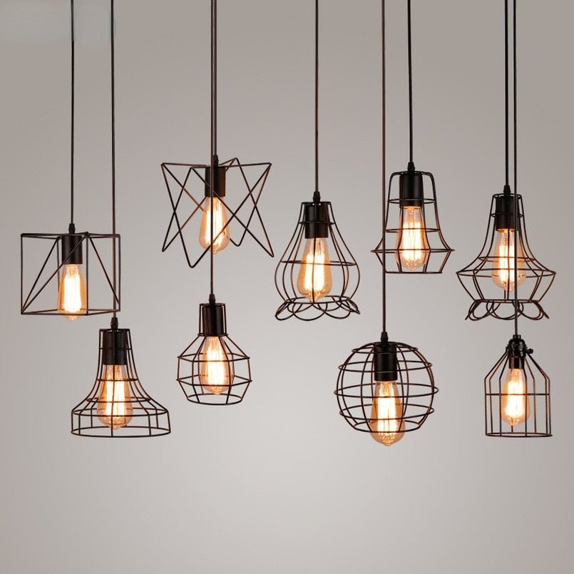 Retro Loft Industrial Iron Vintage Pendant Light - Querencian