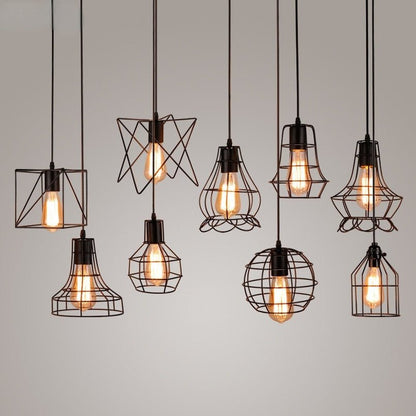 Retro Loft Industrial Iron Vintage Pendant Light - Querencian