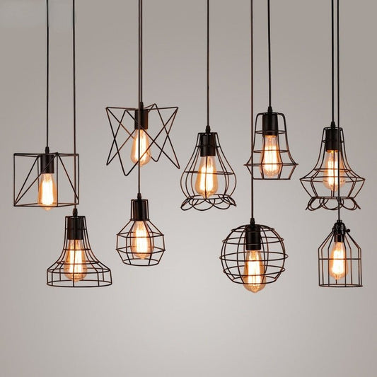 Retro Loft Industrial Iron Vintage Pendant Light - Querencian