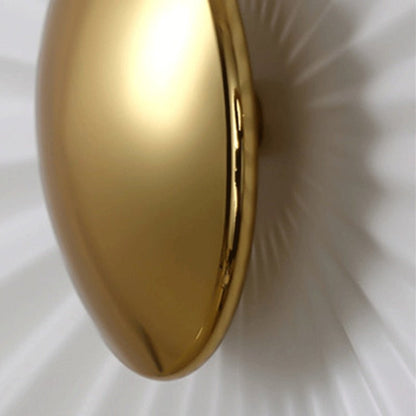 Round Lotus Leaf Flower Wall Decor Sconce - Querencian