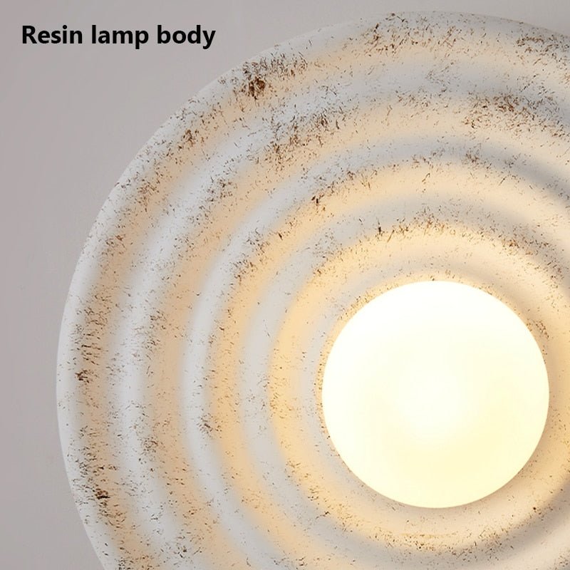 Round Wabi-sabi Japanese Style LED Wall Light - Querencian