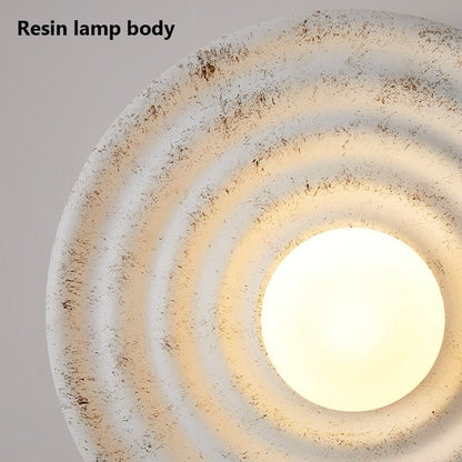 Round Wabi-sabi Japanese Style LED Wall Light - Querencian