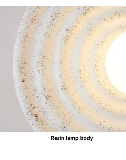 Round Wabi-sabi Japanese Style LED Wall Light - Querencian