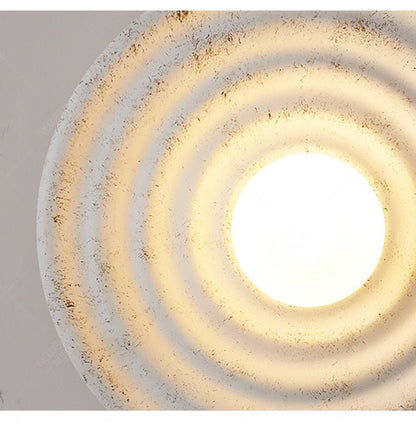 Round Wabi-sabi Japanese Style LED Wall Light - Querencian