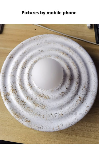 Round Wabi-sabi Japanese Style LED Wall Light - Querencian
