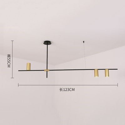 Scandinavian Post-modern Wrought Iron chandelier - Querencian