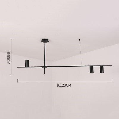 Scandinavian Post-modern Wrought Iron chandelier - Querencian
