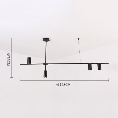 Scandinavian Post-modern Wrought Iron chandelier - Querencian