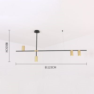 Scandinavian Post-modern Wrought Iron chandelier - Querencian