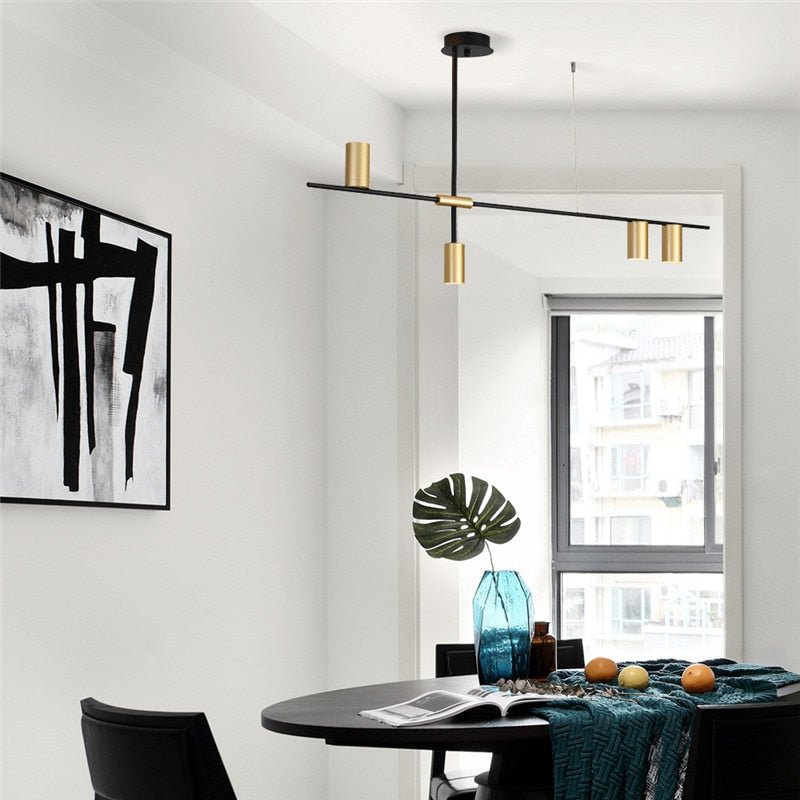 Scandinavian Post-modern Wrought Iron chandelier - Querencian