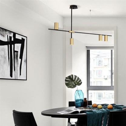 Scandinavian Post-modern Wrought Iron chandelier - Querencian