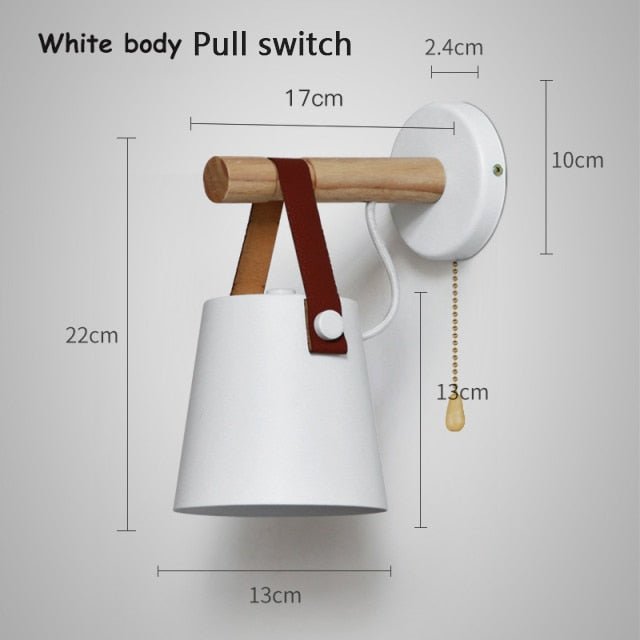 Simple E27 Wooden LED Wall Light - Querencian