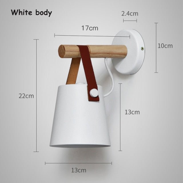 Simple E27 Wooden LED Wall Light - Querencian