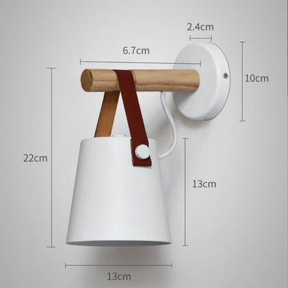 Simple E27 Wooden LED Wall Light - Querencian