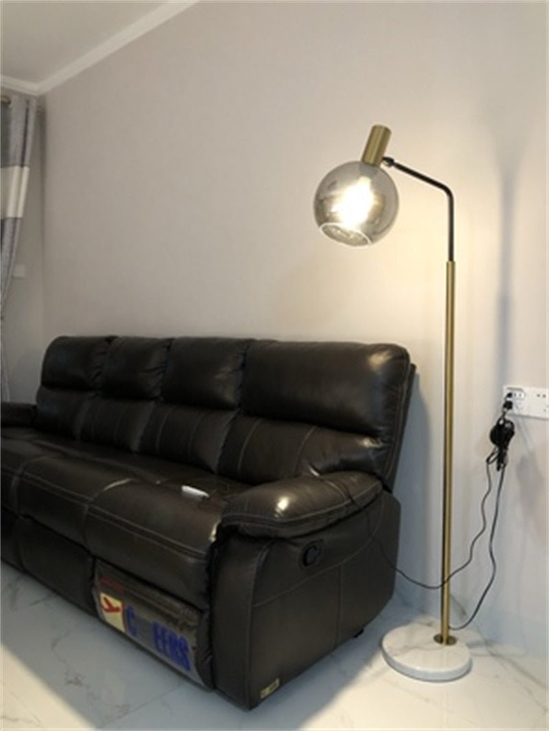 Simple Nordic Led Marble Standing Floor Lamps - Querencian