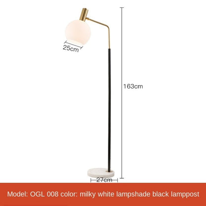 Simple Nordic Led Marble Standing Floor Lamps - Querencian