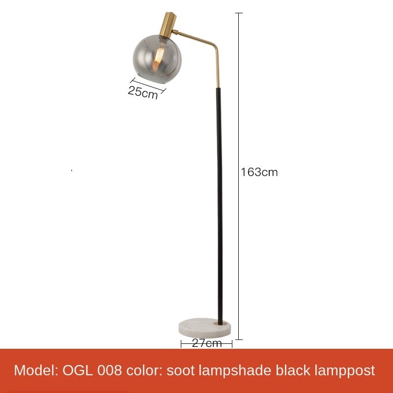 Simple Nordic Led Marble Standing Floor Lamps - Querencian