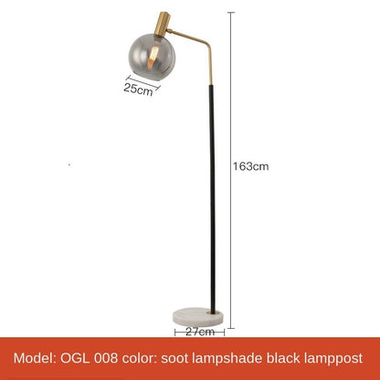 Simple Nordic Led Marble Standing Floor Lamps - Querencian