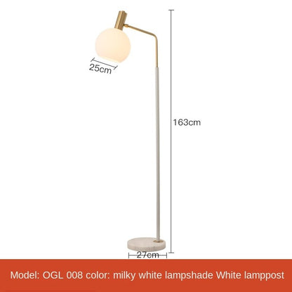 Simple Nordic Led Marble Standing Floor Lamps - Querencian
