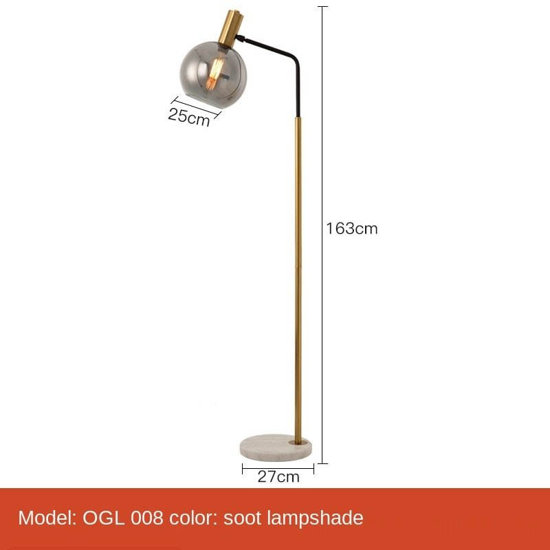Simple Nordic Led Marble Standing Floor Lamps - Querencian