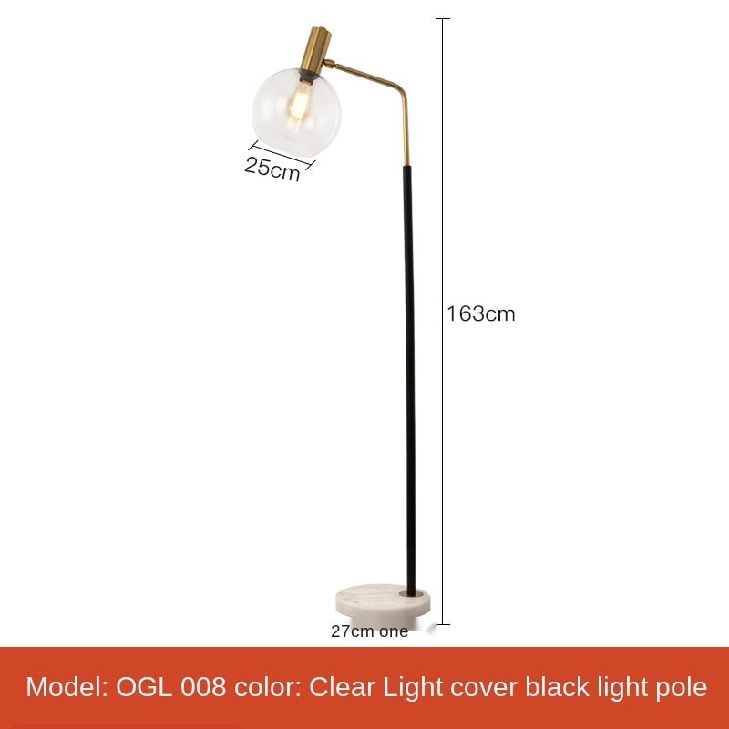 Simple Nordic Led Marble Standing Floor Lamps - Querencian