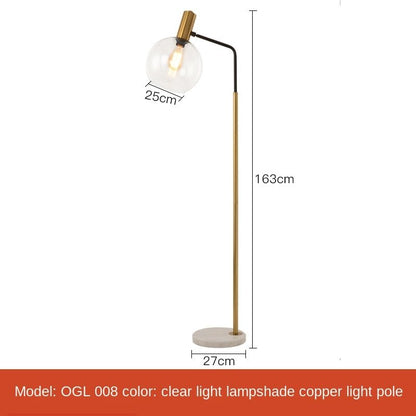 Simple Nordic Led Marble Standing Floor Lamps - Querencian