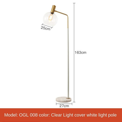 Simple Nordic Led Marble Standing Floor Lamps - Querencian