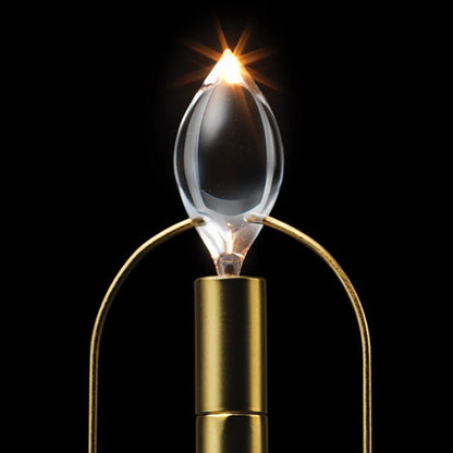 Touch switch glass shade candle desk lamp - Querencian