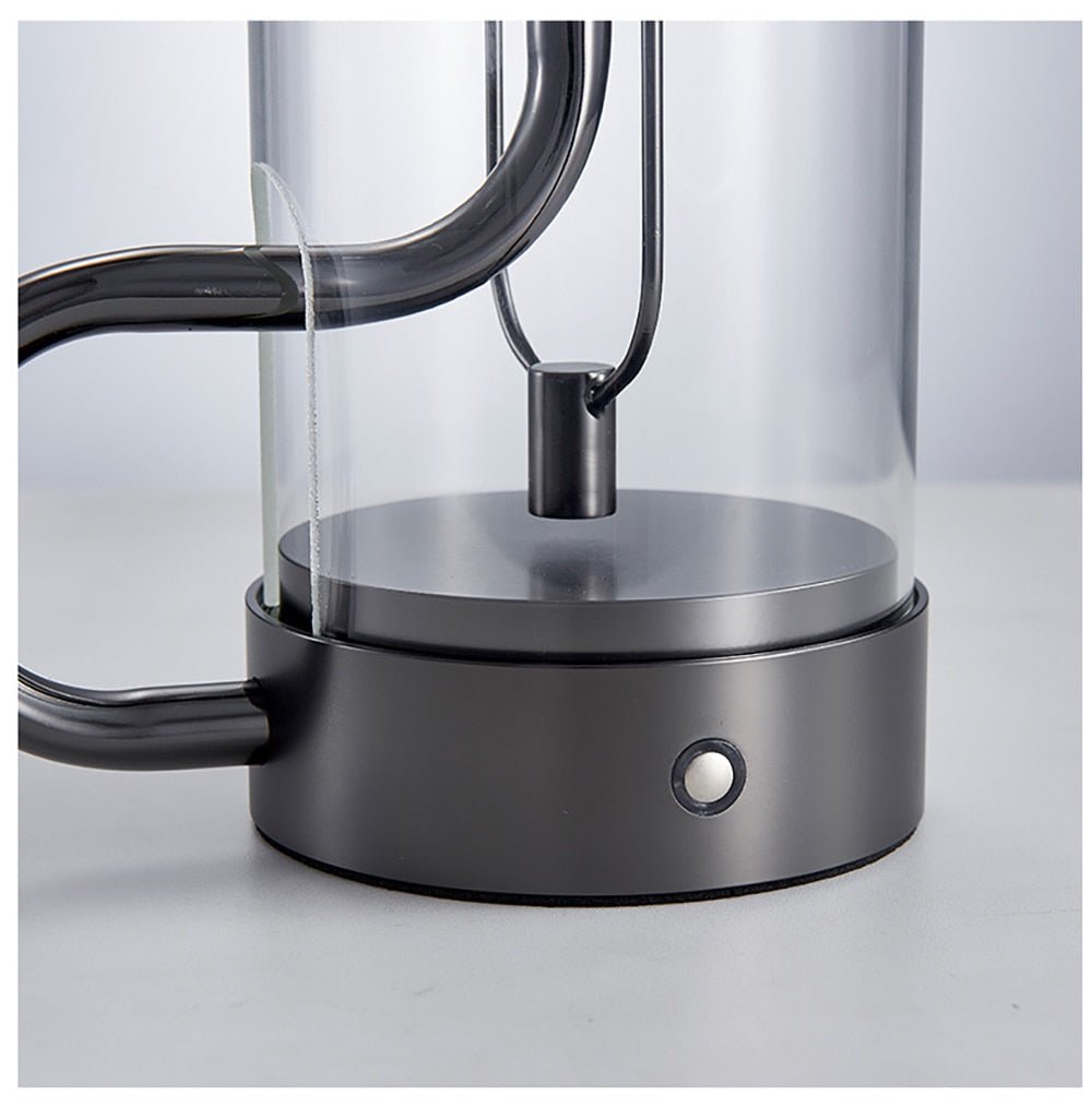 Touch switch glass shade candle desk lamp - Querencian