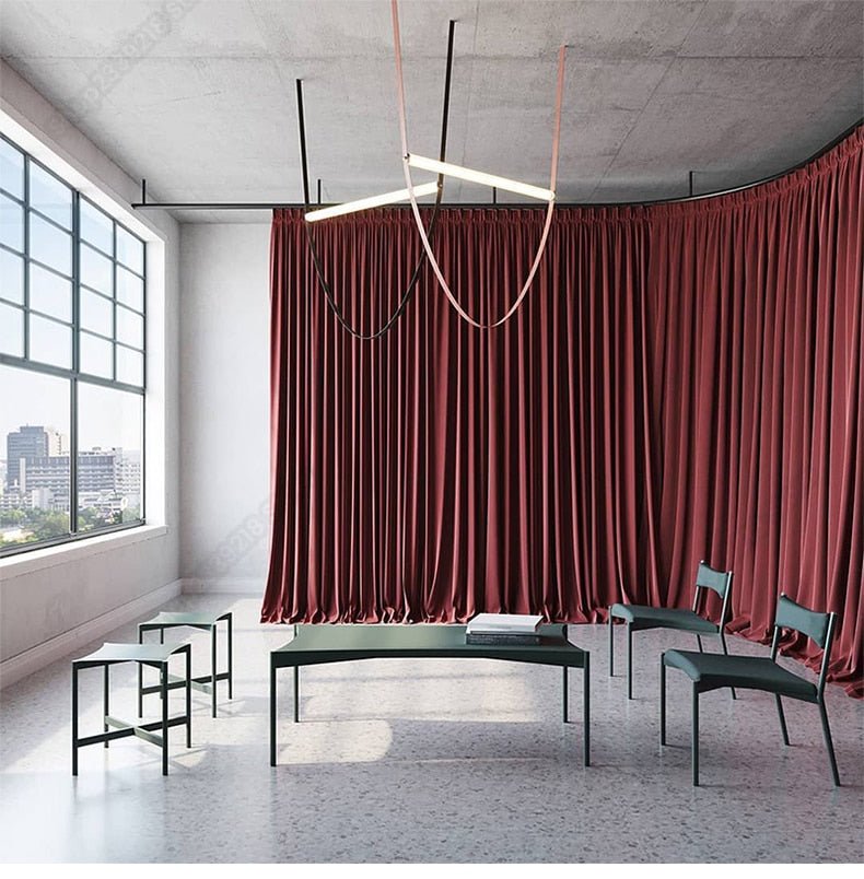 Tube Belt Italy Designer Hanging Suspension Light - Querencian