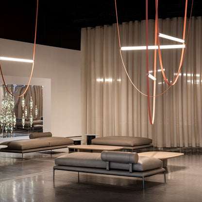 Tube Belt Italy Designer Hanging Suspension Light - Querencian