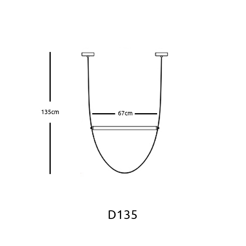Tube Belt Italy Designer Hanging Suspension Light - Querencian