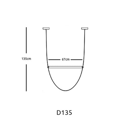 Tube Belt Italy Designer Hanging Suspension Light - Querencian
