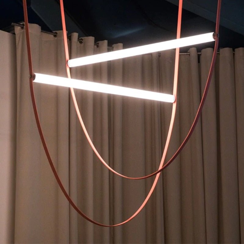 Tube Belt Italy Designer Hanging Suspension Light - Querencian