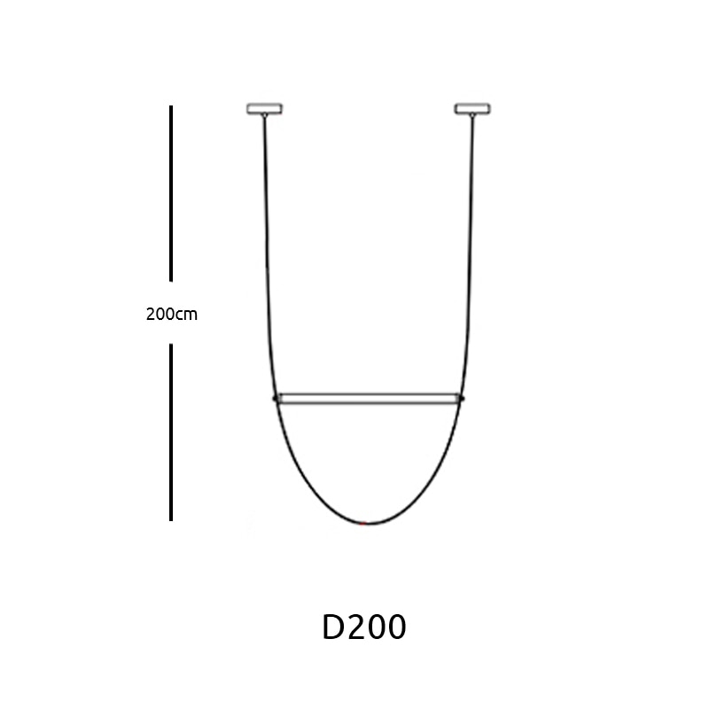 Tube Belt Italy Designer Hanging Suspension Light - Querencian