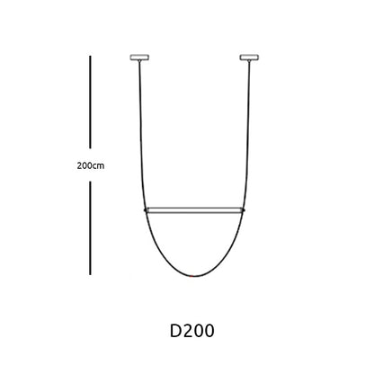 Tube Belt Italy Designer Hanging Suspension Light - Querencian